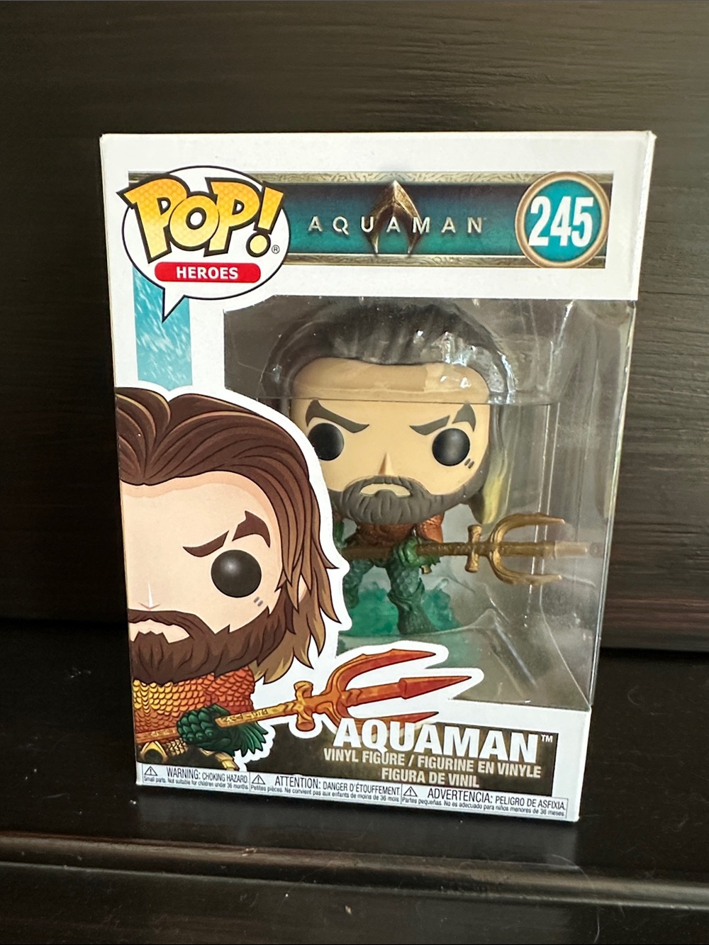 Funko Pop! Heroes Aquaman Vinyl Figure - Green, Orange, Gold, Brown, White